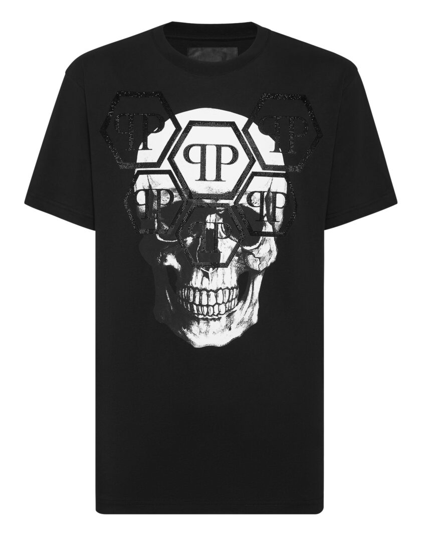 T-SHIRT ROUND NECK SS STONES SKULL