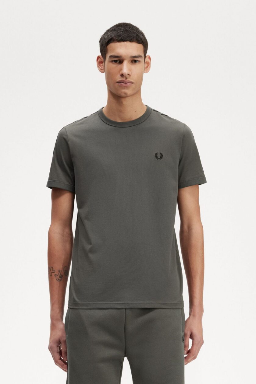 Contrast Tape Ringer T-Shirt Field Green / Field Green