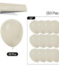 White Sand Balloons 50 pcs 12 inch