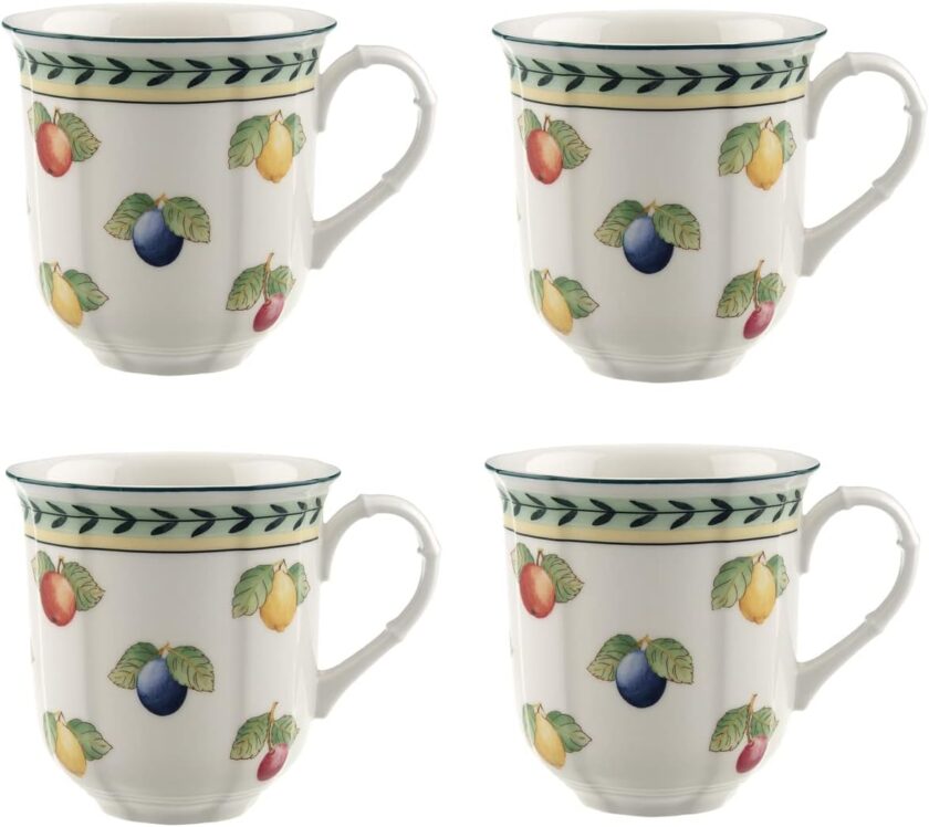 Villeroy & Boch French Garden Fleurence Mug, Set of 4, 11oz