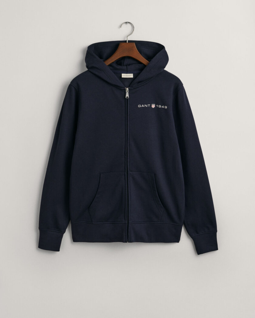Printed Graphic Zip Hoodie