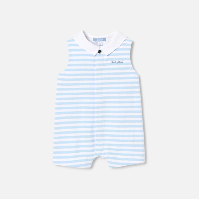 Baby boy jersey romper