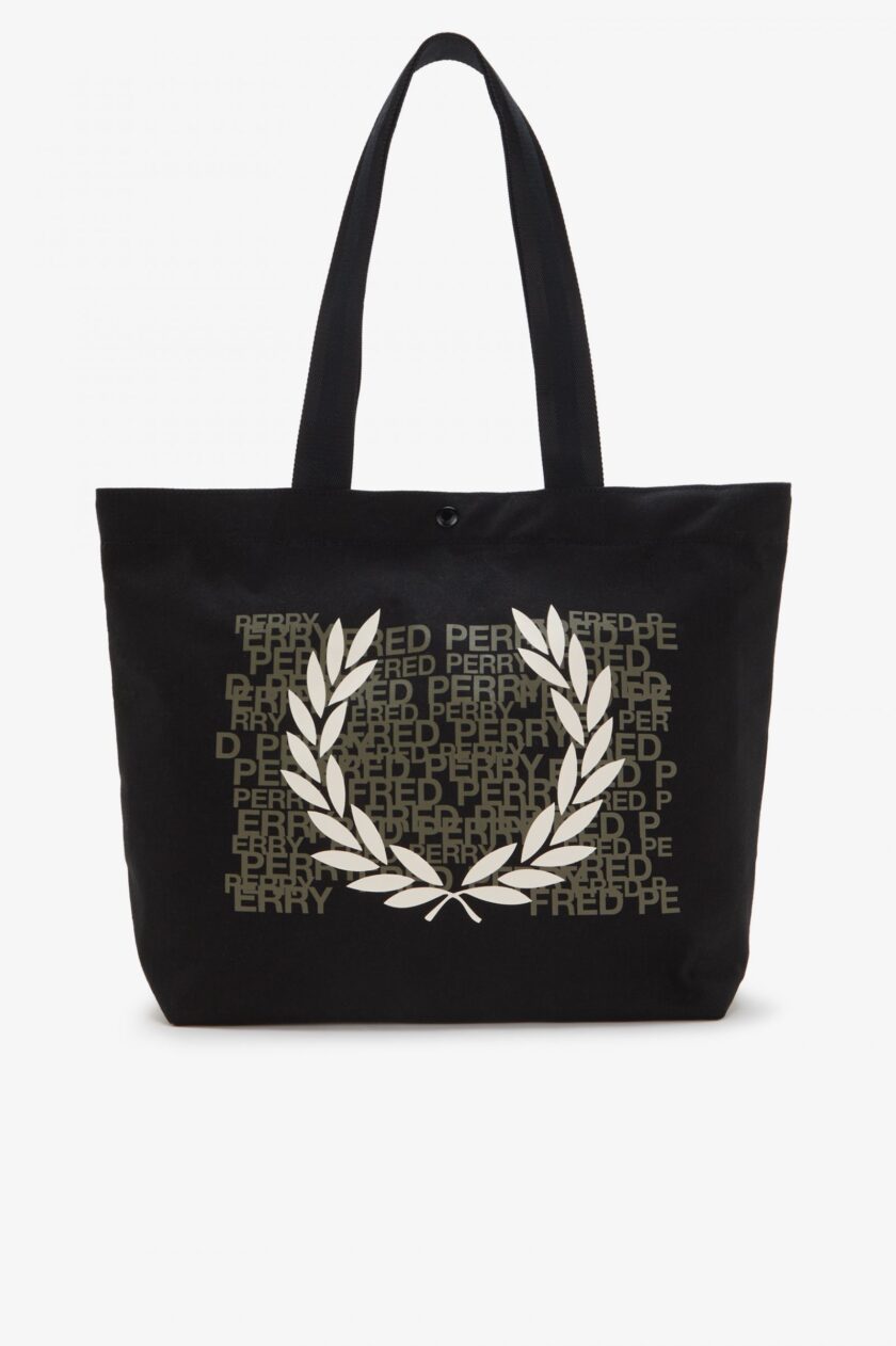 Laurel Wreath Tote Bag Black
