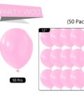 Pearl Pink Balloons 50 pcs 12 inch Latex Balloons