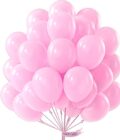 Pearl Pink Balloons 50 pcs 12 inch Latex Balloons - Image 2