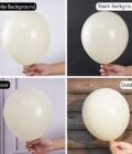 White Sand Balloons 50 pcs 12 inch - Image 3