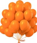 Bright Orange Party Balloons 100 Pcs 10 Inch - Image 3