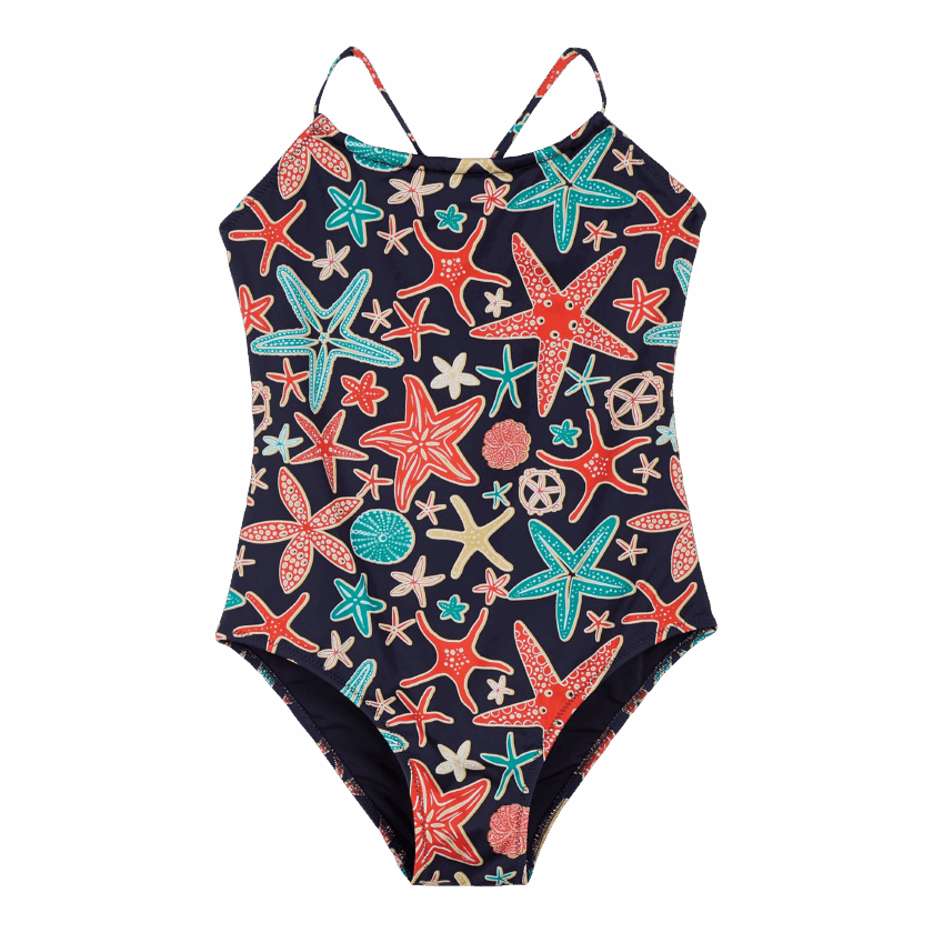 Girls One-Piece Swimsuit Holistarfish