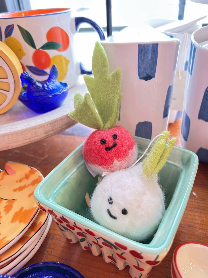 Cheerful Vegetable Felted Decoration