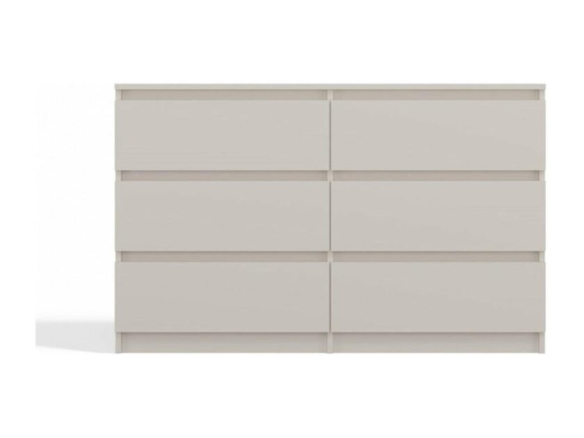 Commode Decoepure 6 tiroirs 120 x75 x 30 cm beige