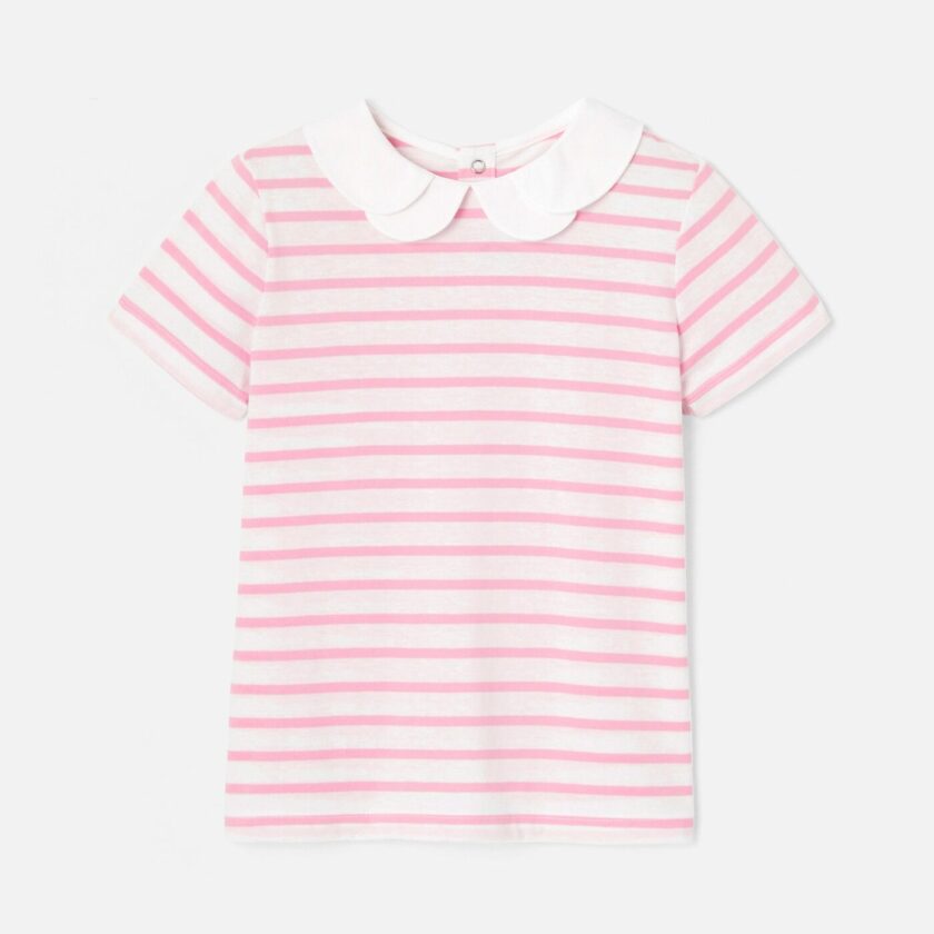 Girl striped polo shirt