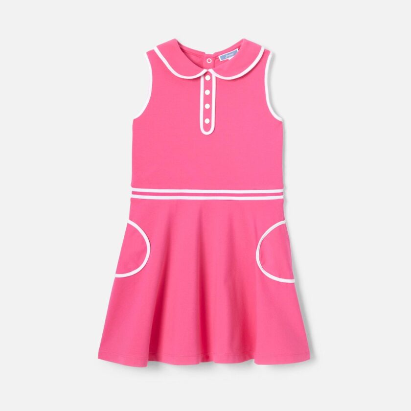 Girl dress in cotton piqué