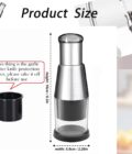 Manual Pressed Chopper, 2025 Upgraded Compact Mini Dicer Food Chopper,Functional Manual, Stainless Steel Hand Food Garlic Press for Mincing Garlic Press With black protective case - Image 2