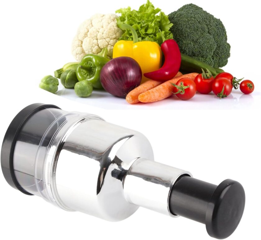 Onion Chopper, Hand Vegetable Chopper, Onion Press Chopper, Stainless Steel Manual Food Chopper , For