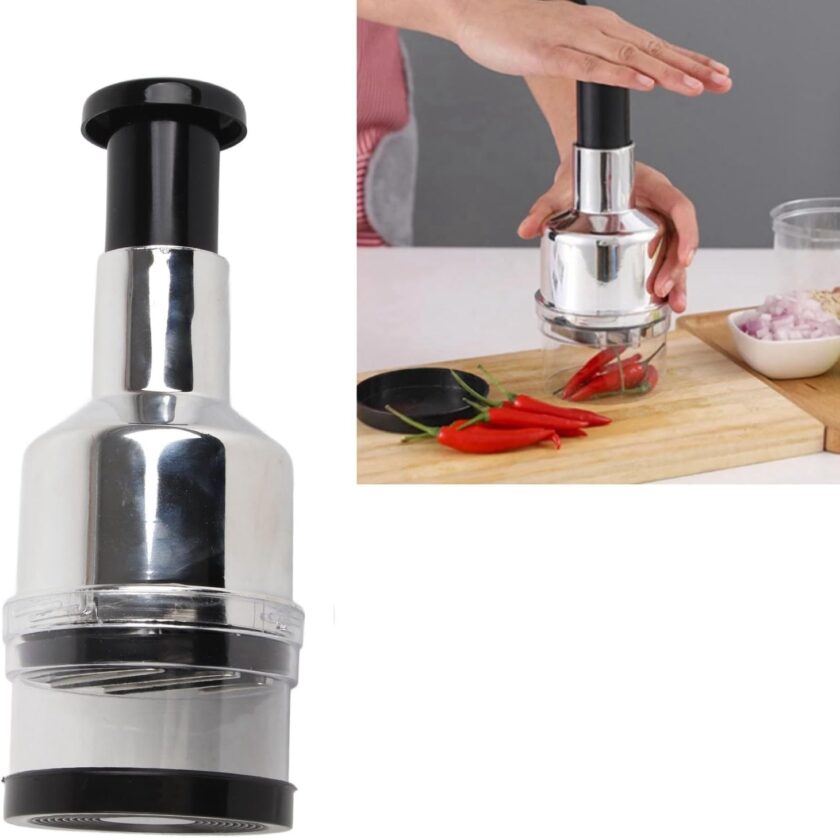 Onion Chopper, Hand Vegetable Chopper, Onion Press Chopper, Stainless Steel Manual Food Chopper , For - Image 2