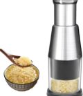 Manual Pressed Chopper, 2025 Upgraded Compact Mini Dicer Food Chopper,Functional Manual, Stainless Steel Hand Food Garlic Press for Mincing Garlic Press With black protective case