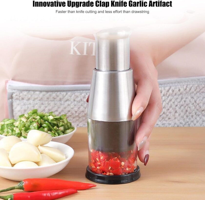 Multi-Functional Manual Garlic Press and Masher, Stainless Steel 304 Multi-Purpose  Aid - Image 2