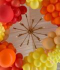 Boho Yellow and Orange Balloons 140 Pcs - Image 2