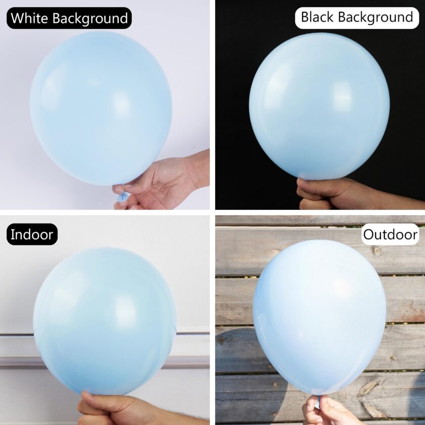 Pastel Blue Party Balloons Variety Pack - Image 2