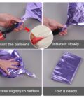 Giant Purple Foil Balloons Set - Image 2