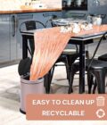 metallic iridescent foil tablecloth set - Image 2
