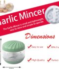 Garlic Chopper,Masher Onion Chopper,Manual Garlic Muddler，Blender to Vegetable,Mini Manual Hand Food Chopper for Kitchen - Image 2