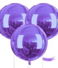 Giant Purple Foil Balloons Set - Image 3