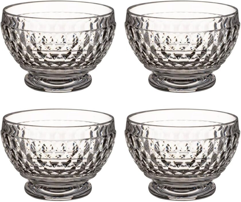Villeroy & Boch Boston Glass Bowl Set of 4, Clear