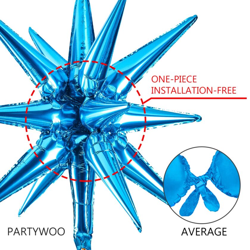 Pastel Blue Party Balloons Variety Pack - Image 5