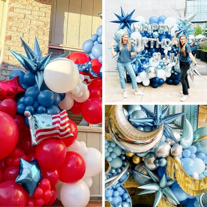 Pastel Blue Party Balloons Variety Pack - Image 6