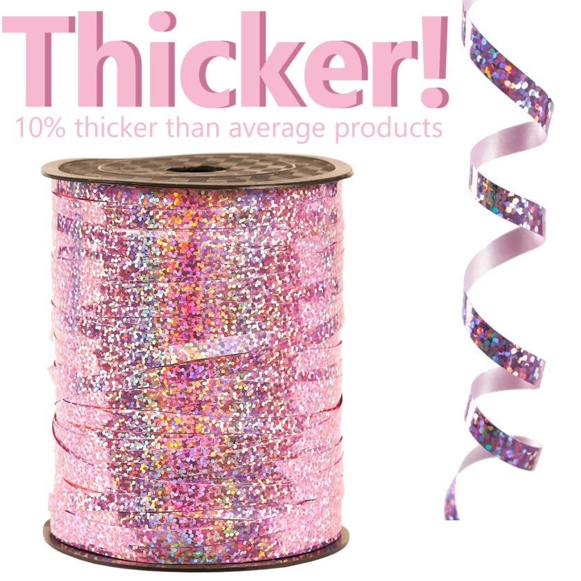 Iridescent Pink Curling Ribbon - Image 5