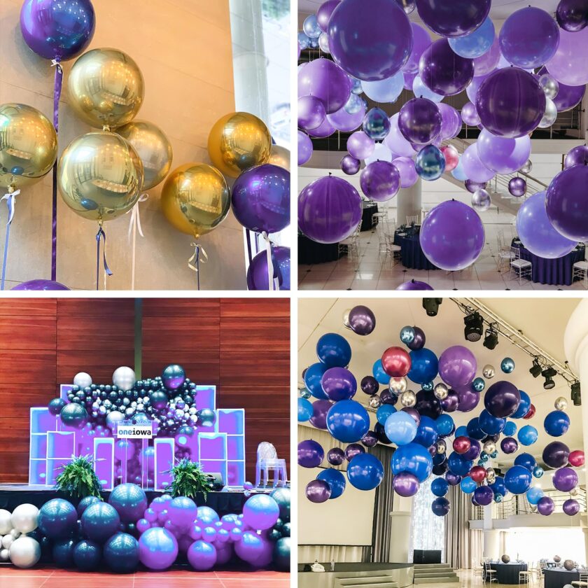 Giant Purple Foil Balloons Set - Image 5