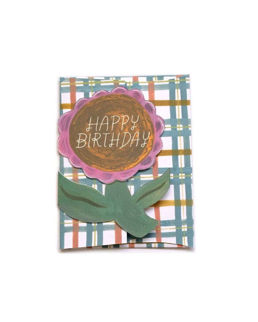 birthday floral cutout