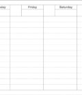 Weekly Schedule Planner Pink