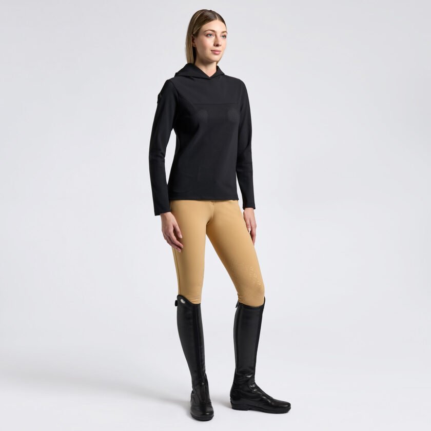 Cavalleria Toscana Women's Technical Crew Neck Hoodie