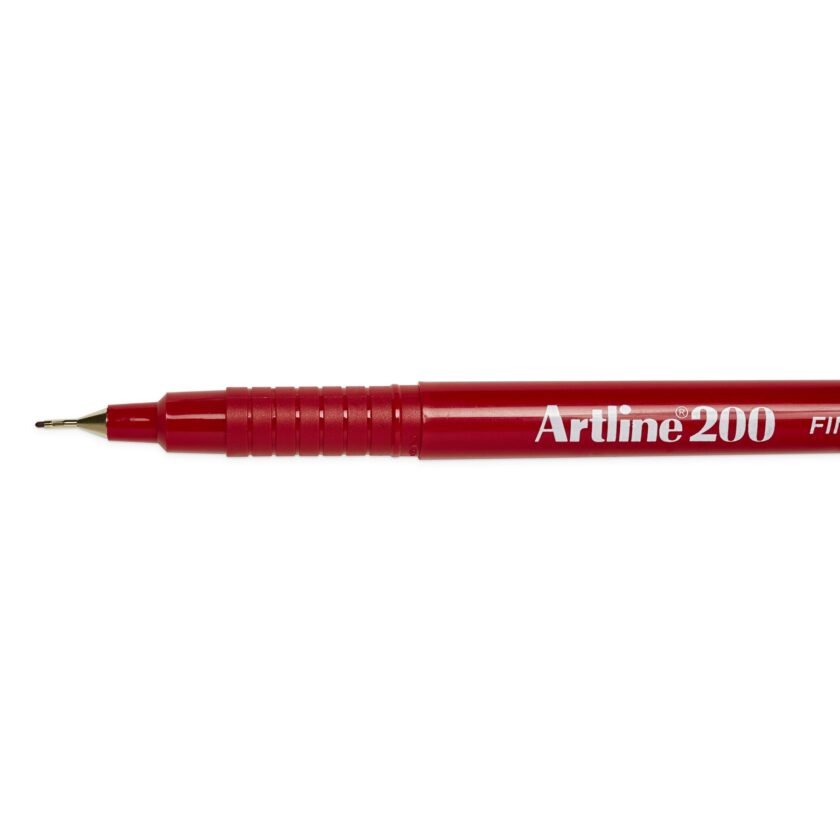 Fine Line Pen 0.4mm Dark Red - Image 2