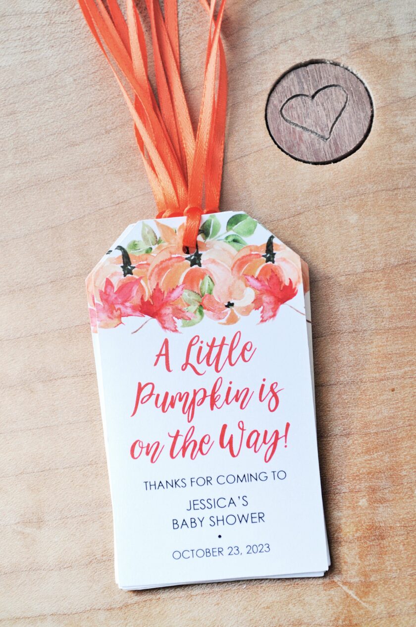 Baby Shower Favor Tags Set of 12 - Image 3