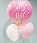 Rainbow Black Foil Balloon with Stripes and Stars