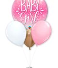 Rainbow Black Foil Balloon with Stripes and Stars - Image 2