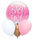 Rainbow Black Foil Balloon with Stripes and Stars - Image 3