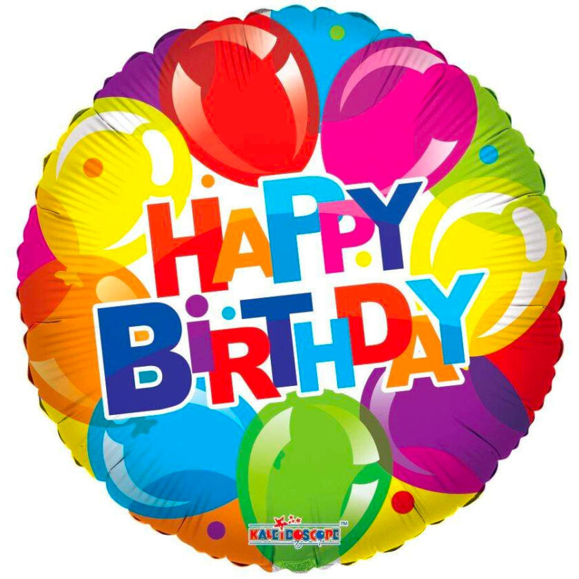 Rainbow Foil Balloon Happy Birthday