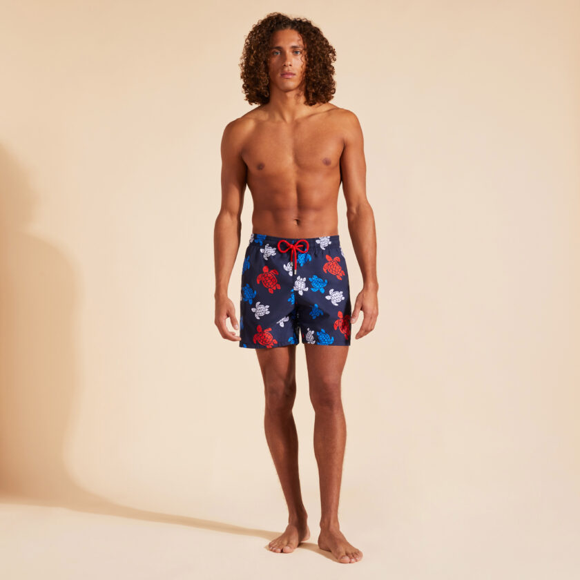 Men Swim Trunks Tortues Multicolores