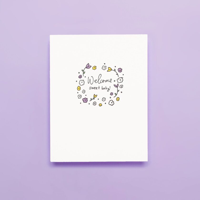 floral greeting card