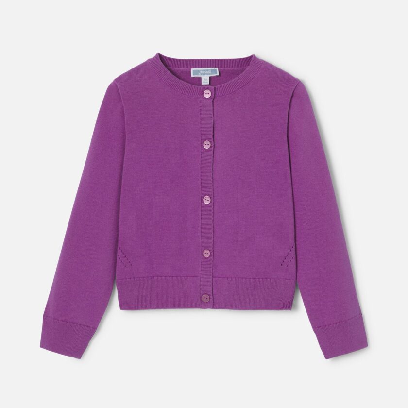 Girl jersey cardigan