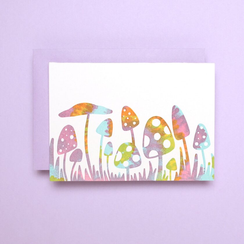 hand-painted nature design card set - Image 3