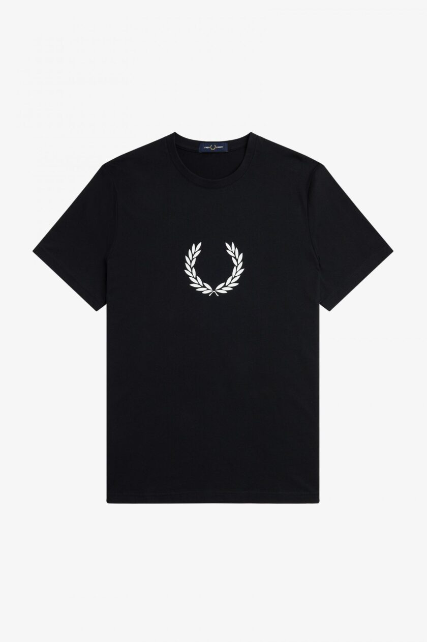 Laurel Wreath Graphic T-Shirt Black