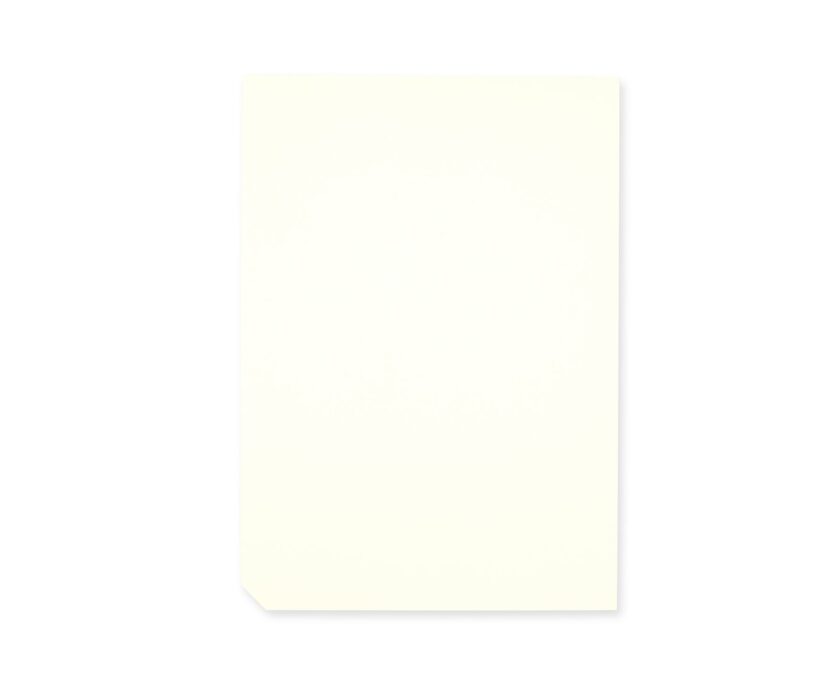 creamy blank paper pad A5