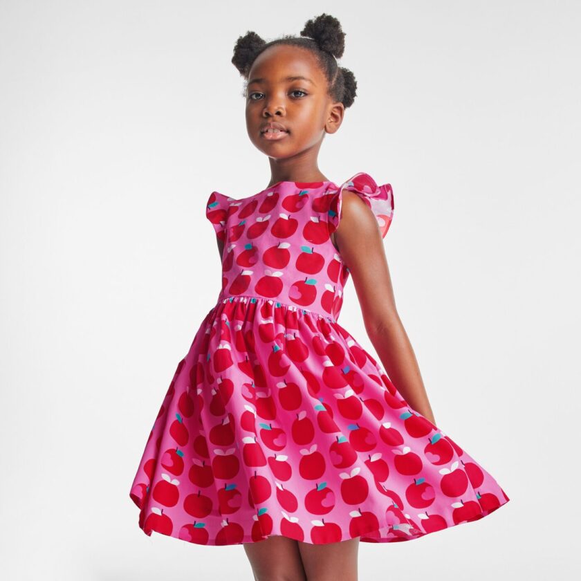 Girl dress in poplin
