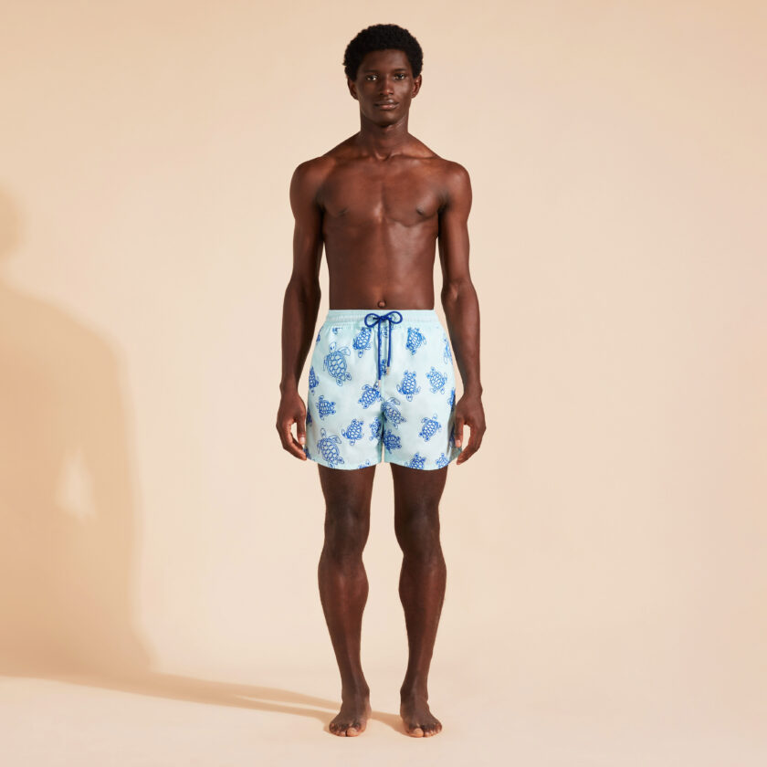 Men Swim Trunks Flocked Ronde des Tortues