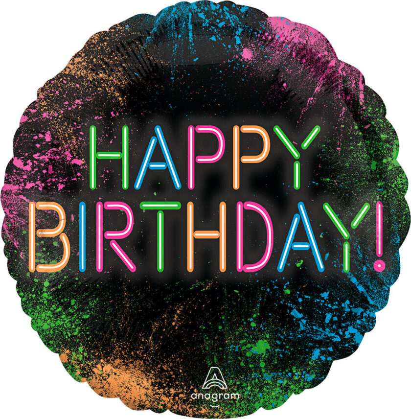 Glow Celebration Foil Balloon 17 Helium Filled